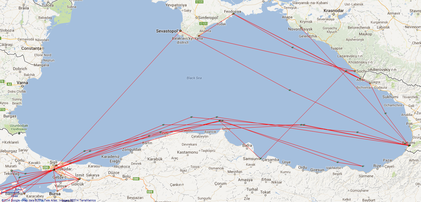 JP map Ark Royal Black Sea