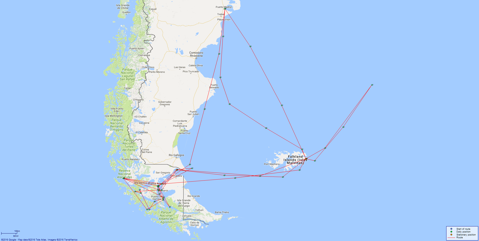 JP map Carnarvon Falklands