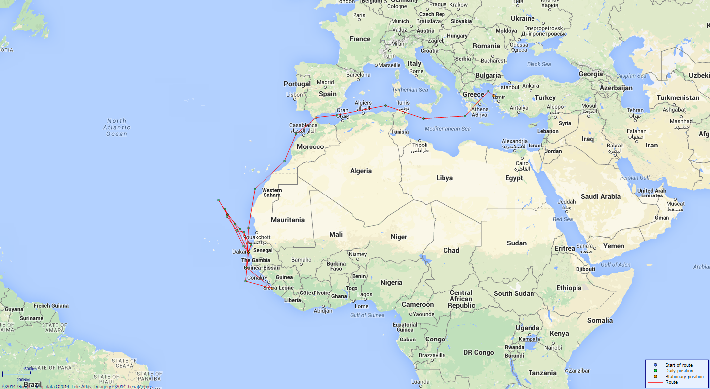 JP map Bristol West Africa