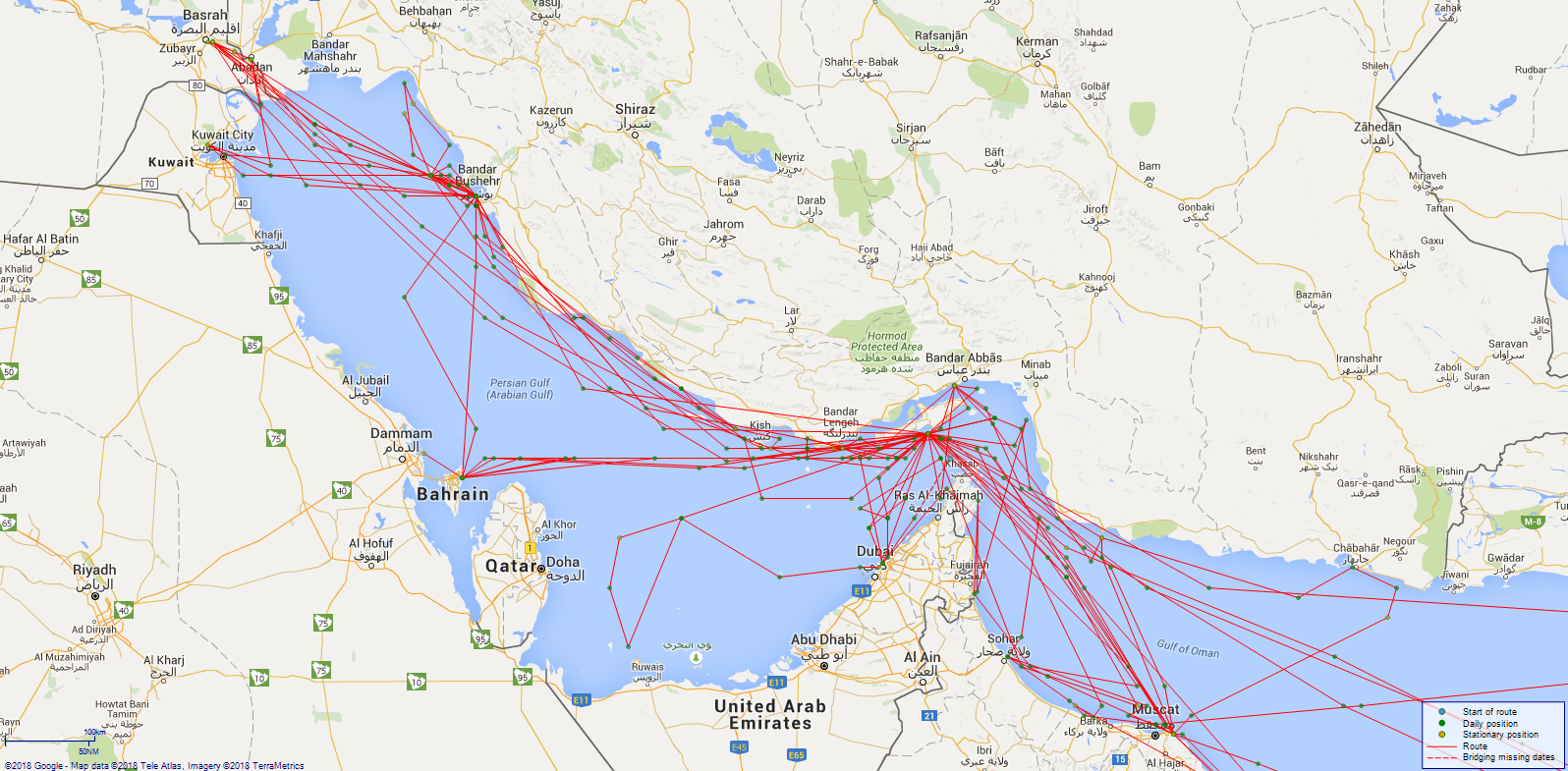 JP map Crocus Persian Gulf, Gulf of Oman