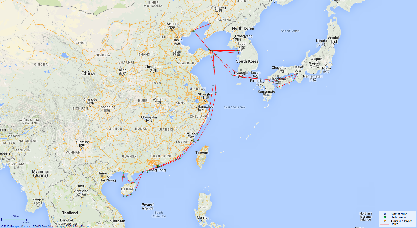 JP map Hollyhock China-Korea-Japan