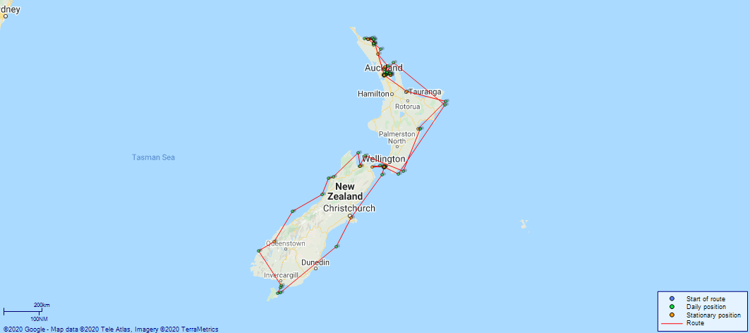 JP map Veronica New Zealand 1922-1923