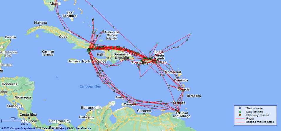 JP map Unalga 1 Caribbean
