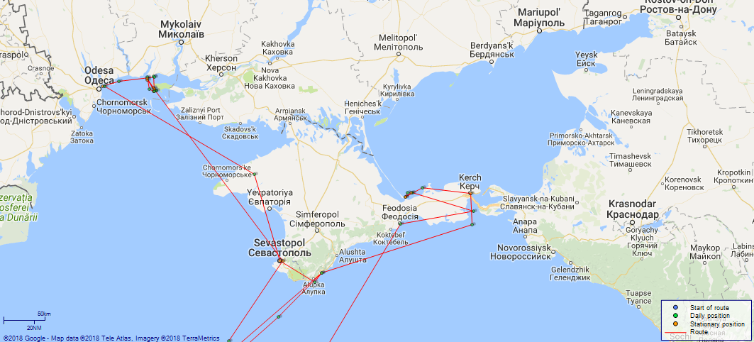 JP map M.29 Black Sea - Sea of Azov