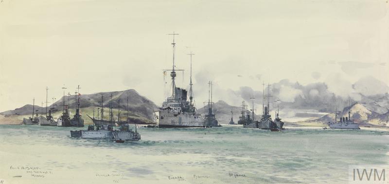 HMS Europa at Mudros